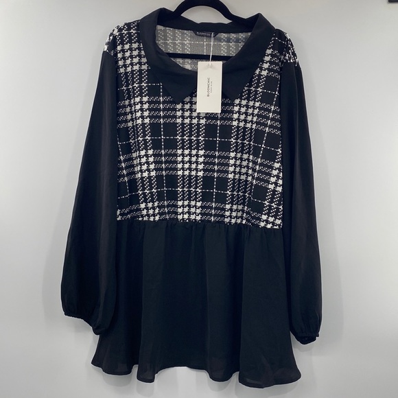 BloomChic Tops - 3For$20 BloomChic Black/White Plaid Blouse size:26